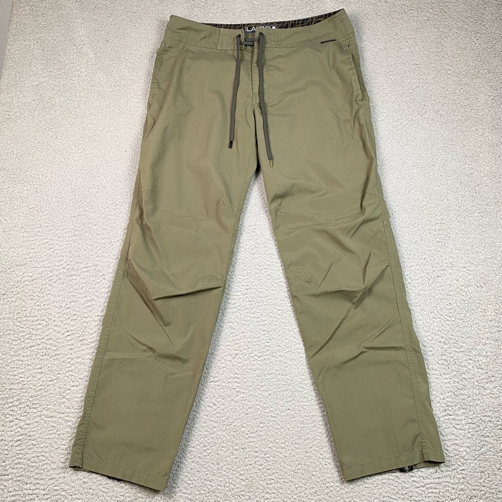 LAIRD Apparel Pants Men's Size 32 Green Outdoor Hiking Beach Drawstring
